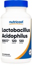 חומרים מזינים Lactobacillus Acidophilus 500 מיליון CFU Per משרת (120 קפסולות)
