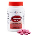 High-Potency Cranberry תוסף על ידי GeriCare-450 מ"ג Pure Cranberry טבליות עבור Urinary Tract Health- Natural UTI Prevention for Men & Women- GMO, Gluten & Milk Free Cranberry Concentrate[100]