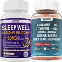NEVISS L-Tyrosine Gummies & Melatonin 60 מ"ג למבוגרים