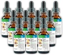 Morter Trace מינרלים ב-Coloidal Suspension (12 Pack) Morter HealthSystem Best Process Alkaline - חומרים מזינים Dense Trace Elements, Fulvic מינרלים & Amino Acids