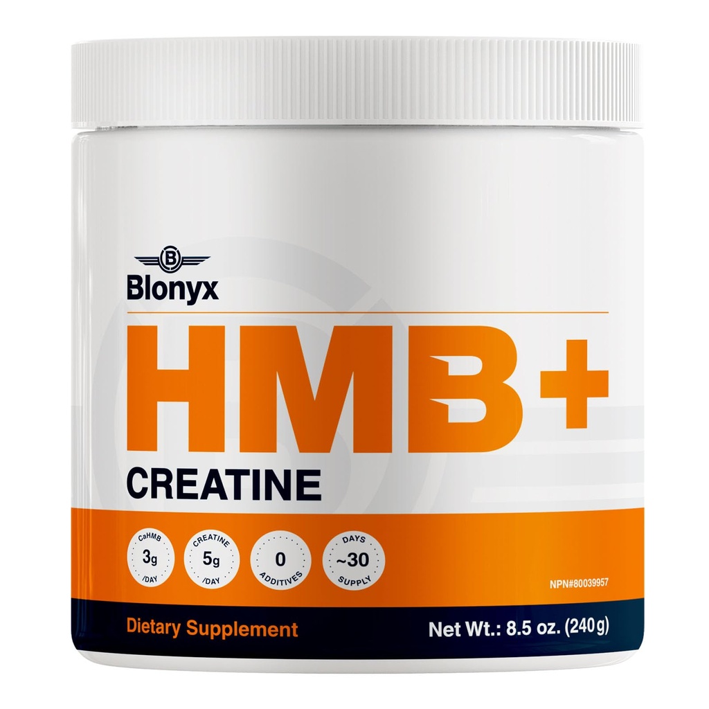 תוסף HMB + Creatine - 3g Daily HMB עבור כוח משופר, כוח ושיקום, אידיאלי עבור נחיתות גבוהה ספורטאים, 30 יום אספקה