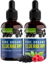 אורגני Elderberry Syrup, 60 יום אספקה, שחור נוזל טיפות עבור תמיכה Immune, Sambucus Elderberry Syrup - לחלץ טיפות עבור ילדים ומבוגרים - כוח נוסף (2 Pack)