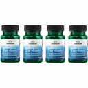 Swanson Lutein & Zeaxanthin Synergistic Eye Health Vision Retina Macula תוסף (Lutein 20 מ"ג ו- OmniXan Zeaxanthin 2 מ"ג) 60 Softgels Sgels (4 Pack)