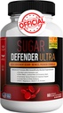 סוכר Defender Ultra - מתקדם פורמולה עם ויטמינים, מינרלים, Banaba Leaf ועוד - 60 קפסולות, טבעוני, non-GMO, Gluten-Free (1)