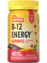 ויטמין B-12 אנרגיה חניכיים | 40 Count | Peach Raspberry Flavor | טבעוני, non-GMO ו- Gluten Free Supplement