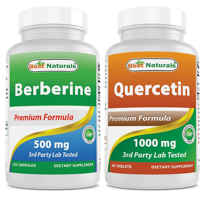 Best Naturals Berberine 500m & Quercetin 1000 מ"ג