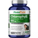 NusaPure Chlorophyll 200:1 לחלץ, 150 מ"ג שווה ל 30,000 מ"ג לקפסולה 120 Vegetarian Caps (Non-GMO, טבעוני)