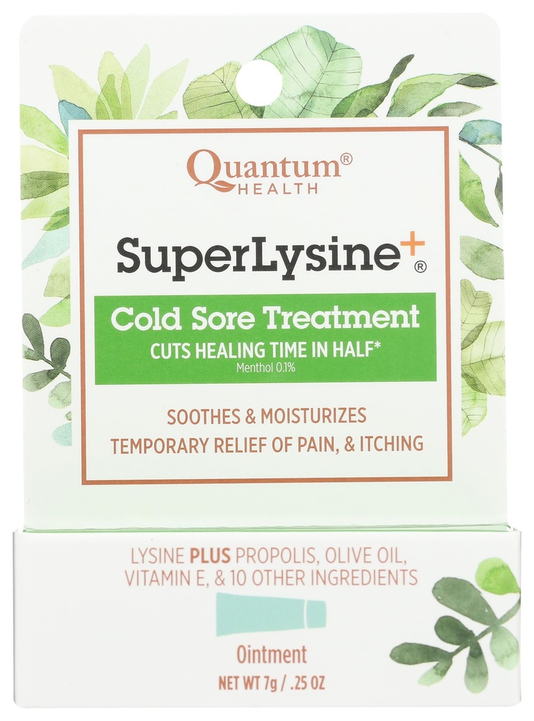 Quantum SuperLysine+ Cold Sore Treatment Ointment