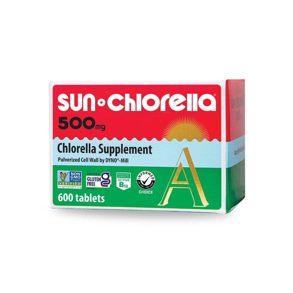 Sun Chlorella A Tablets - 500 מ"ג - 600 טבליות