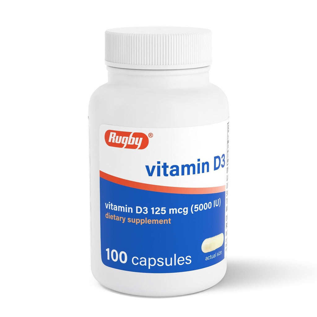 עובי ויטמין D35,000 IU (125 mcg) - ויטמין D Dietary תוספת עבור העצם, שיניים, בריאות החיסון, 100 קפסולות