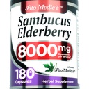Lab - Elderberry - Sambucus Elderberry 8000 מ"ג, 180 קפסולות - קפסולות ישנות - Black Elderberry - Immune Support תוספי ויטמינים עבור נשים וגברים, Ultra High Absorption