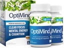 Optimind Bacopa Monnieri Brain תוסף זיכרון ומקד, nootropics עם Phosphatidylserine, Huperzine A, Non-GMO, קלינית למד Ingredients, 64 קפסולות