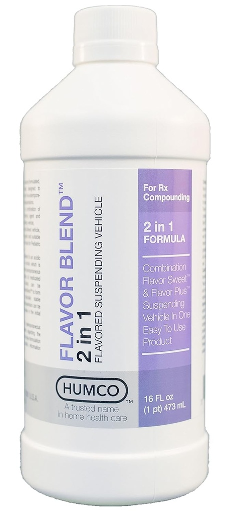 תערובת Humco Flavor, 16 oz. כלי רכב משועבדים להפליא. בסיס תרופות פופולרי ערבוב הסוכן