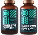WILD FUEL Digestive Enzymes ו Saffron לחלץ קפסולות דיאטת Bundle