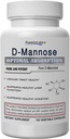 Top Labs D-Mannose 500 מ"ג, Pure non-GMO Optimal Absorption Prebiotic, Urinary Tract, Bladder & Kidney UTI תמיכה, Digestive & Liver Health Aid, IC Relief for Women & Men, 120 Veg Capseks