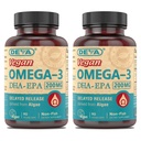 DEVA Vegan אומגה 3 DHA-EPA, מ Micro Algae, נדחה, 90 קפסולות טבעוניות (Pack of 2)
