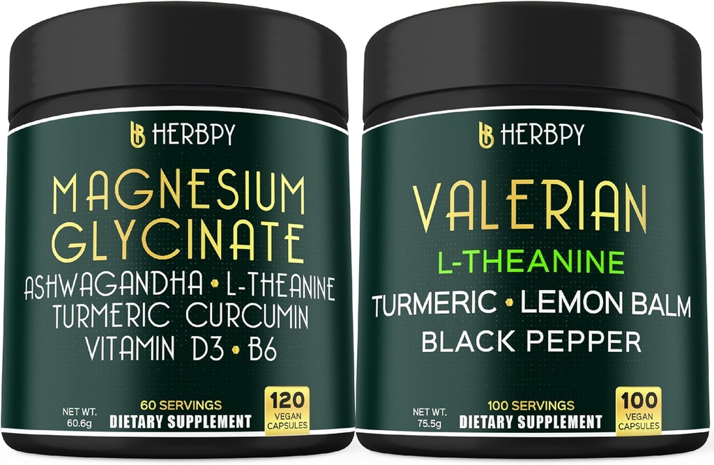 Bundle 6in1 Magnesium Glycinate תוסף ו 5in1 Valan Root תוספת