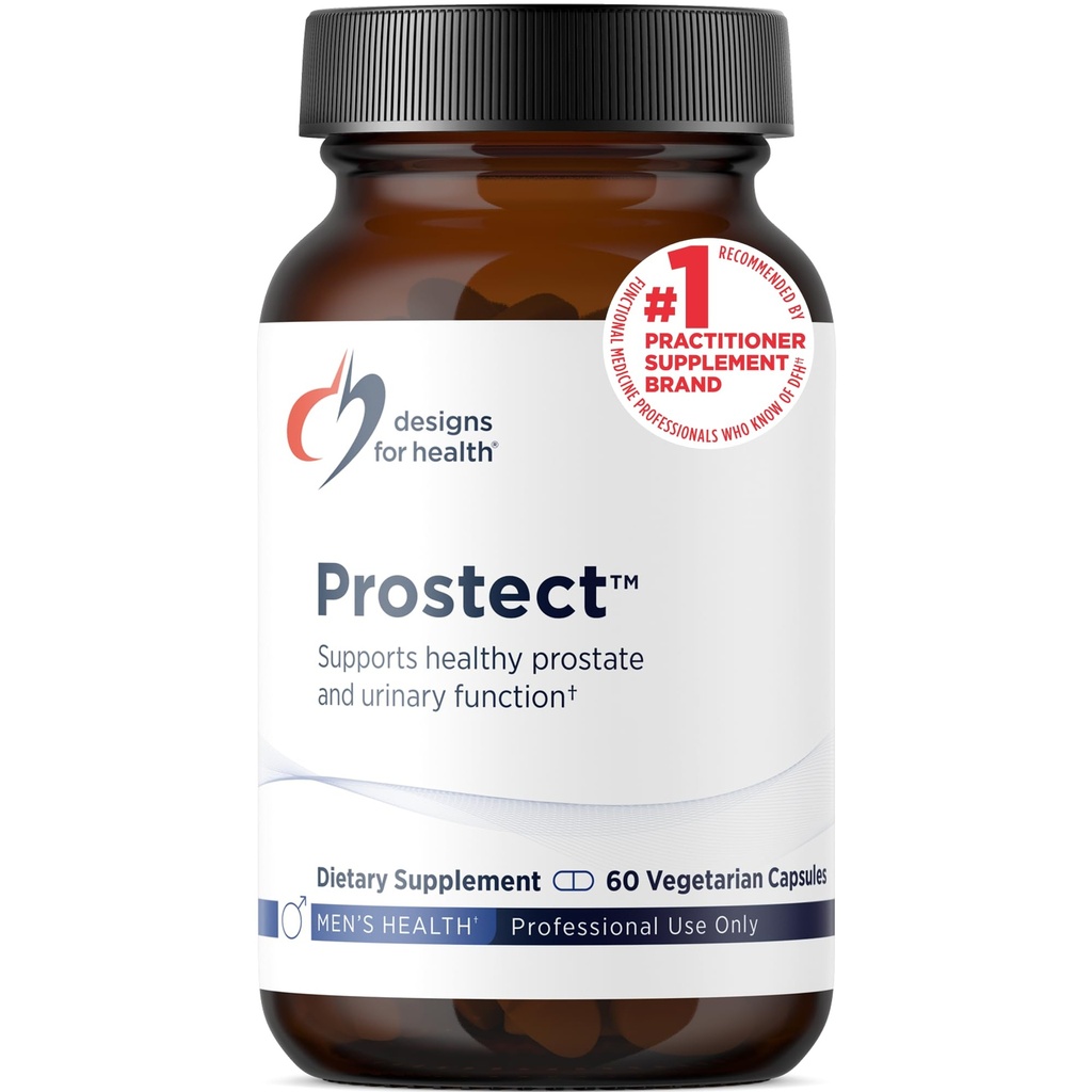 עיצובים לבריאות Prostect - Saw Palmetto-Free Prostates for Men - Urinary Function + Prostate Support - Cranberry, Pollen + Pomegranate - תוספי בריאות גברים (60 קפסולות)