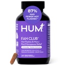 HUM Fan Club Menopause Probiotics תוסף Estrogen Free Menopause עבור נשים, Non Hormonal, תומך אנרגיה & Hot Flashes, Grape Seed Extractd Extract & סיביר Rhubarb, 30 קפסולות טבעוניות