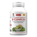 ANDREW LESSMAN High Potency B-Complex 60 קפסולות - עם רמות גבוהות של תרכובת Folate ו ביוטין, מקדם צמיחה תאית, אנרגיה, Immune function, Detoxification, מטבוליזם שומן ועוד יותר