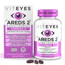 Viteyes areDS 2 + אומגה 3 Macular Health Formula Softgels, Triple Power אומגה 3 (650 מ"ג EPA, 350 מ"ג DHA), ויטמין בריאות עיניים להגנה על חזון, 90 Softgels