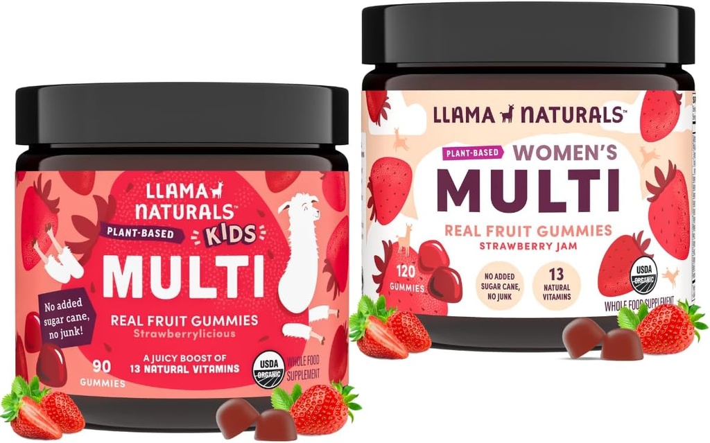 Llama Naturals Real פירות Multivitamin Gummies