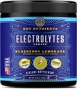 אבקת KEY NUTRIENTS Multivitamin Electrolytes אבקת No Sugar - Fresh Blueberry Lemonade אלקטרוליטה אבקה - Endurance & Energy תוספת - שתייה מהירה - No Calories - 90 משרתות - מיוצר בארה"ב