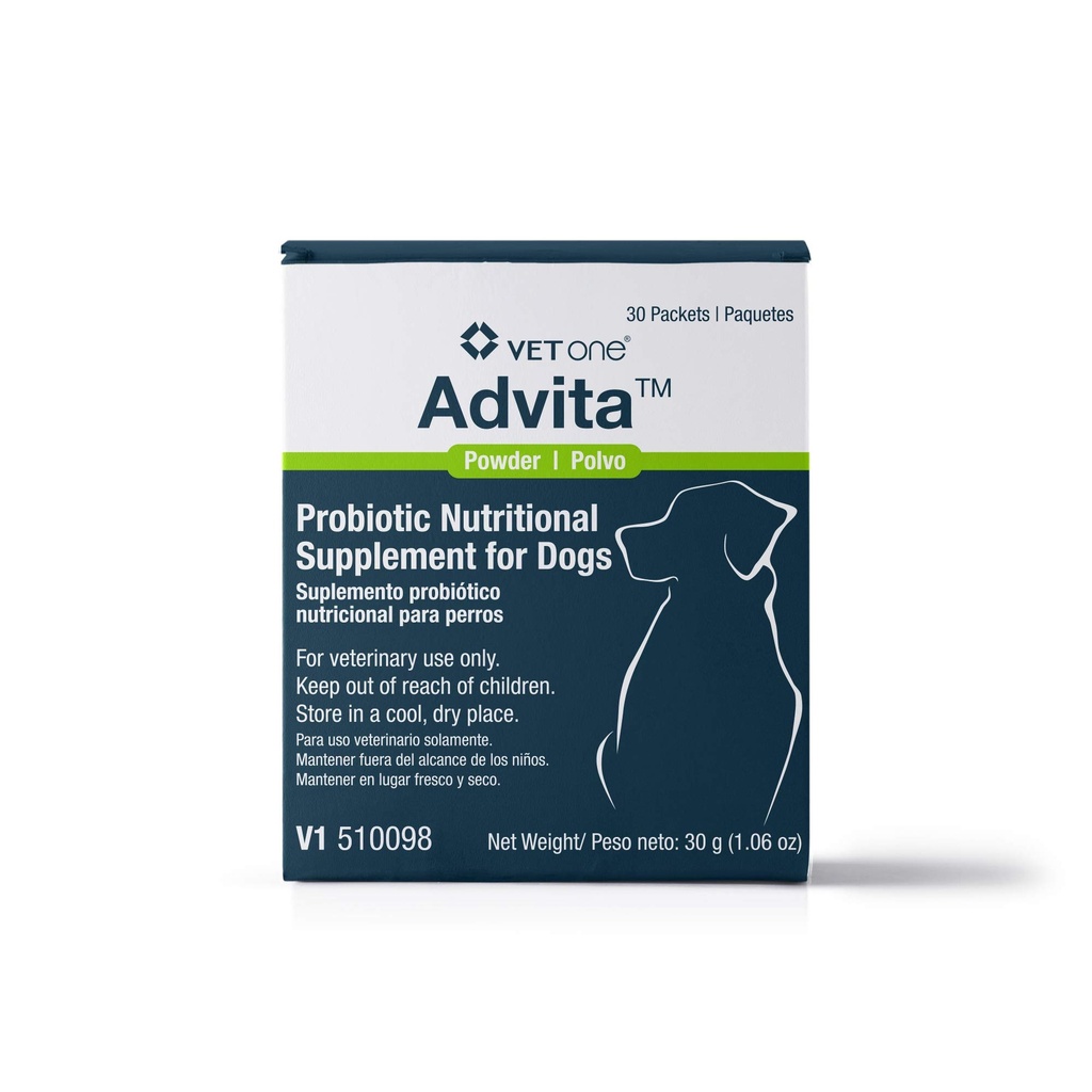 תוסף Vetone Advita Probiotic Nutritional תוסף לכלבים - 30 גרם