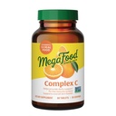 Mega Food Complex C - טבעוני Immune תמיכה תוספת עם ויטמין C 250 מ"ג, מיוצר עם מזון אמיתי כולל כתום, Cranberry & Brown רייס, Gluten-Free, כשר - 60 טבליות, 60 משרתים