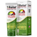 T-Relief תוספת כוח דלקת פרקים קרם Arnica +12 כאב להקליד תרופות טבעיות לעזור Soothe Soreness Stiffness Aches & Pains במשותף באופן טבעי - 3 oz