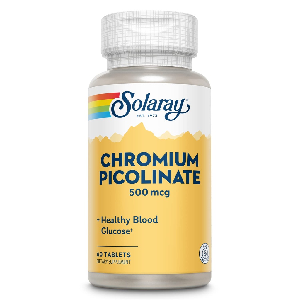 Sunay Chromium Picolinate Tablet, 500 mcg | 60 Count