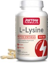 Jarrow Formulas L-Lysine 500 מ"ג, תוספת תזונתית, Amino Acid עבור סינתזת חלבונים ותמיכה ב- Tissue, 100 קפסולות, 100 יום אספקה