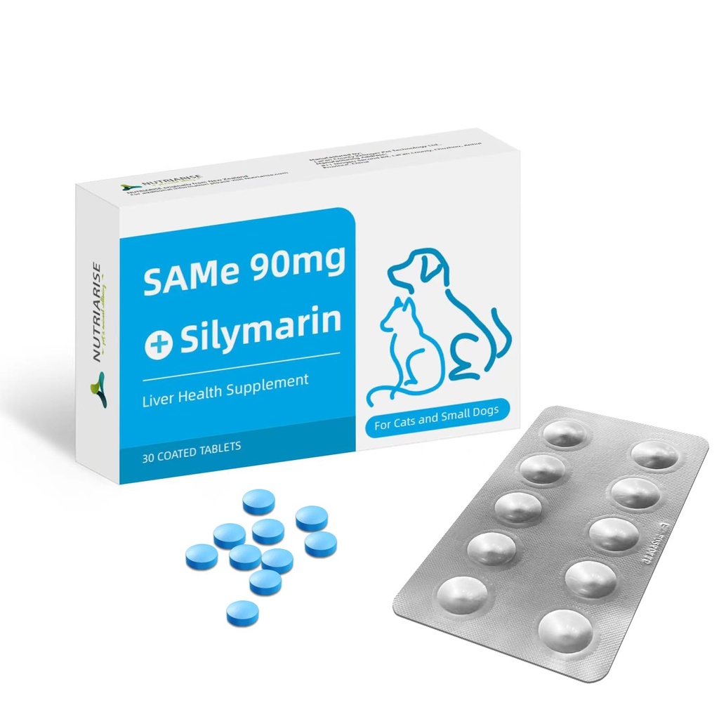 אותו 90 עבור כלבים וחתולים - Liver Support Supplement with Milk Thistle - Helps with Joint Health, Liver Detox, and Mobility - אידיאלי עבור חתולים וכלבים קטנים ובינוניים
