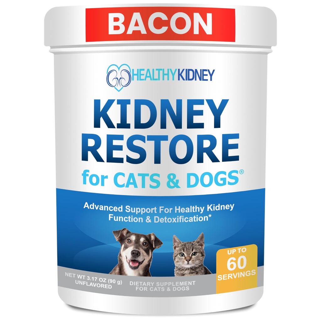 Cat and Dog Kidney Support, Natural Renal Supplements to Support Animals, Feline, Canine Healthy Kidney Function ו- Urinary Tract. Essential for Pet Health, Pet Alive, Easy to Add to Cats and Food Dogs