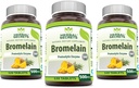 Herbal Secrets Bromelain 500 Mg 120 טבליות תוסף | Pack of 3 | Non-GMO | Gluten Free | Made in USA