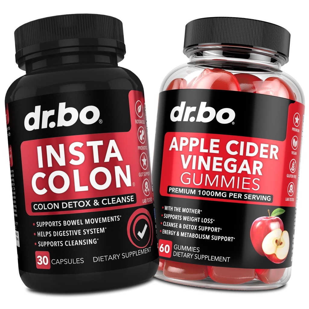 קולון ניקוי Detox & ACV Apple Cider Vinegar Gummies - 15 יום קירור גלולות Poop Flush & ACV מסטיקמיs תוספי - Bowel Movements for Intestinal Stomach Bloating Gut Support