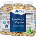 Trace מינרליםs Low-Sodium ConcenTrace קפסולות - תוספת לתמיכה בריאות העצם וגוף אנרגיה - תוספת תמיכה מהירה ואלקטרוליטית - 270 קפסולות (90 משרתים)