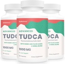 TUDCA Liver תוספי 1000 מ"ג - 180 קפסולות טבעוניות,Milk Thistle Herbal Band with Fulvic and Humic Acid for Liver, Digestive Health