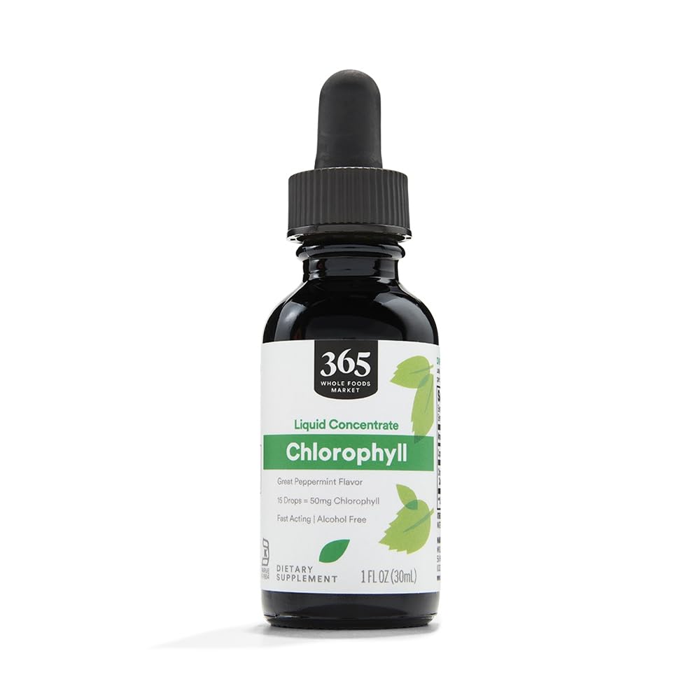 365 על ידי Whole Foods Market, ריכוז נוזלי Chlorophyll, Pepper, 1 Fl Oz Oz