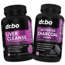 Liverנקה ומופעל כמוסות Charcoal - Liver Health Pills with Artichoke, Berberine, Turmeric Herbs - 1200mg Organic Charcoal Pills for Stomach Gas ו- Bloating תמיכה תמיכה