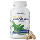 Natural Cure Labs Premium Andrographis Paniculata לחלץ 1,200 מ"ג עם 100 מ"ג אנדרוגרף אלומיניום קפסולות טבעוניות עבור Immune & Digestive תמיכה, non-GMO, Gluten Free, Herbal Dietary Supplement