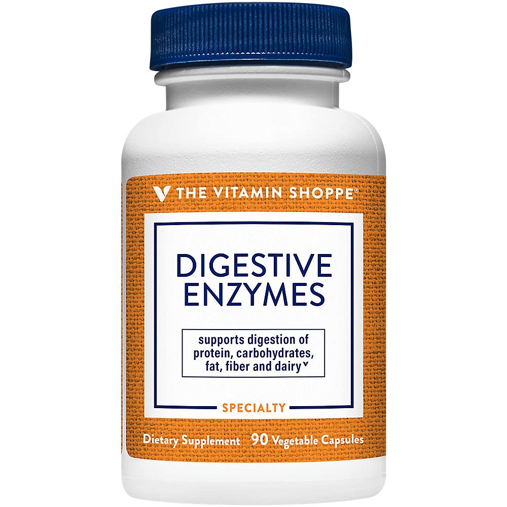 Enzymes - פורמולה המבוססת על צמחים, לקדם את העיכול כדי לעזור לשחרר חומרים מזינים, חומרים מזינים עיכול ו Absorption (90 Veggie קפסולות) על ידי ויטמין Shoppe
