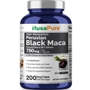 NusaPure Black Maca Root 50:1 לחלץ, 750 מ"ג שווה ל 37,500 מ"ג 200 Veggie Per Caps (Vegan, non-GMO)