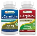 הטוב ביותר טבעי L-Carnitine 1000mg & L-Arginine 1000 מ"ג