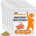 BulkSupplements.com Grapeפרי Seed אבקת לחלץ - Grapefruit Seed Supplements, Antioxidant Source - Herbal Supplement, Gluten Free, 250 מ"ג לשרת, 5kg (11lbs) (Pack of 5)