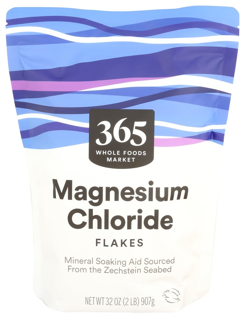 365 על ידי Whole Foods Market, Magnesium Chloride Flakes, מינרלים Soaking Aid, 32