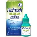 מרעננים Relieva for Contacts Lubricant Eye טיפות לעיניים יבשות, 0.27 Fl Oz Sterile