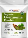 Vitamatic Certified USDA אורגני גיממה אבקה - 1 פאונד (16 Ounces) - תמיכה צמחית טבעית לבריאות הכללית