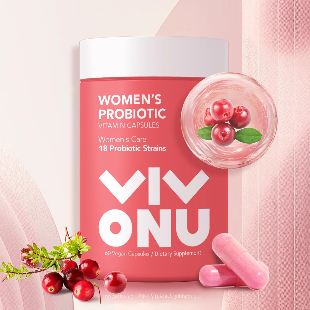 נשים פרוביוטיקה, פרוביוטיקה & Lactobacillus Probiotic בלנדרוטיקה, 60 מיליארד CFUs,18 סטרינס, Help Women's Health,Boost Immune,Digestive,Gut,Promote Healthy Vaginal Odor & Vaginal פלורה