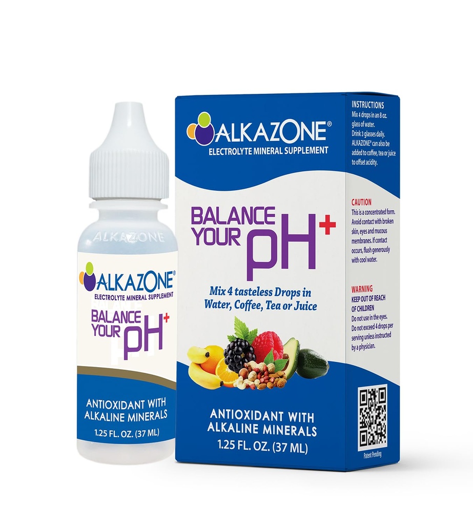 Alkazone Balance your pH Plus Antioxidants Alkaline מינרל טיפות לשפר את ההשקה שלך עם כל טיפה!